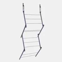 5M Clothes Airer Utility Caravan Towel Clothes Drying Rack Hanger Compact - Black - View 8