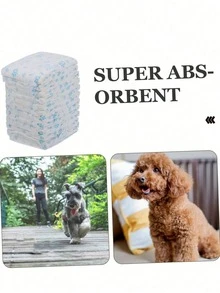 宠物狗尿布，幼犬尿布，适用于玩具贵宾犬，用于宠物生理期，保护宠物健康，送给快乐小狗的最佳生日礼物，宠物用品，宠物尿布 - 彩色 - 查看 4