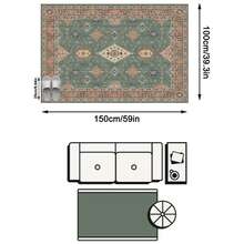 1pc Vintage European-Style Persian Floral Totem Area Rug/Carpet/Door Mat, Moroccan Inspired Faux Wool Rug, Suitable For Bathroom, Kitchen, Entryway, Hallway, Bedside, Living Room, Bedroom, Machine Washable, Home Decor - Multicolor - View 11