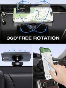 磁吸車用手機支架 360度自由旋轉可調節 適用於汽車與居家直播 MagSafe 手機架 駕駛導航與公路旅行必備 飛行旅行適用 相容所有智慧型手機 適合送給家人朋友的禮物 - 多色 - 查看 5