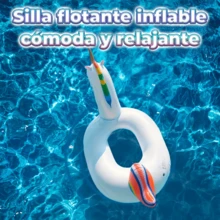 Flotador Inflable para Piscina de Unicornio - Blanco - Ver 3