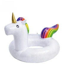 Flotador Inflable para Piscina de Unicornio - Blanco - Ver 8