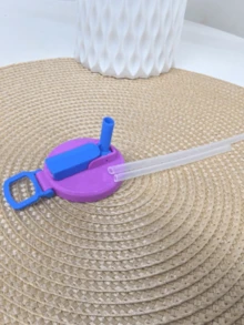 1pc Colorful Soda Can Lid With Straw, Silicone Straw Soda Can Lid, Reusable Soda, Beverage, Juice, Sparkling Water Can Lid (Please Follow The Steps To Install To Avoid Straw Detachment) - Multicolor - View 13