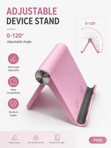 1/2pcs Foldable Portable Phone Stand, Premium ABS Desktop Stand, Adjustable Angle Universal Stand, Multi-Angle Foldable Desktop Support, Compact Lightweight Pocket Size Design, Suitable For All Smartphones And Tablets, Stable Anti-Slip Desktop Storage, Office Home Daily Essential, Portable Travel Desktop Phone Stand Accessory - Promotional Price - View 15