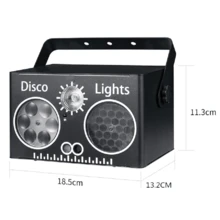 DJ 迪斯可舞廳燈光,派對燈,支援 DMX512 控制、遙控控制、聲音控制-全功能一體機。適用於舞台表演、氛圍營造、房間裝飾、生日、禮物、酒吧、KTV 和婚禮派對。 - 英規插(220-240V) - 查看 13