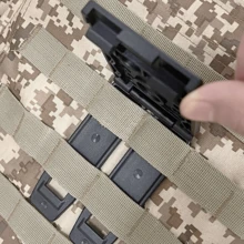 2pcs Outdoor Tactical Vest Accessories, ABS Material, Suitable For Blackhawk, Sofa, Lanyard, IMI Quick Release Holster, MOLLE Tactical Vest Waist Belt, Universal Jasmine Backboard, CQC Chest Rig, Aircraft Hanging Plate - Multicolor - View 7