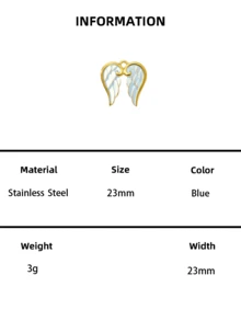 1pc/5PCS Pink Enamel Angel Wing Charm Pendant, Gold Plated DIY Jewelry Making Accessory For Necklace Bracelet - Wing - View 11