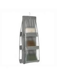 1pc 8-Pocket Hanging Wallet Organizer, Transparent Hanging Storage Bag, Space-Saving Closet Wall Organizer, Suitable For Daily Storage, RV Travel, Camping, Holidays, Perfect Home Organizer, Back To School, Graduation Essentials - Multicolor - View 16