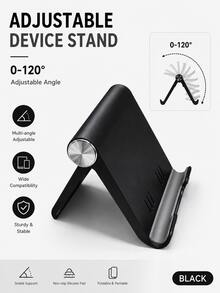 1/2pcs Foldable Portable Phone Stand, Premium ABS Desktop Stand, Adjustable Angle Universal Stand, Multi-Angle Foldable Desktop Support, Compact Lightweight Pocket Size Design, Suitable For All Smartphones And Tablets, Stable Anti-Slip Desktop Storage, Office Home Daily Essential, Portable Travel Desktop Phone Stand Accessory - Promotional Price - View 17