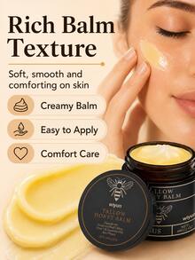 Beef Tallow Honey Balm, Moisturizing Skin Care Balm With Olive Oil And Glycerin For Dry Skin And Smooth Feel - Kem dưỡng ẩm mật ong - Xem 3