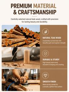 FRAMVIO 2 Pack Magnetic Poster Hanger Frame, Natural Wood Hanging Kit For Canvas Print, Photo & Artwork, Magnetic Wood Wall Frame For Diamond Painting, Easy DIY Poster Hanger, Multiple Sizes Available - Teak Wood - View 8