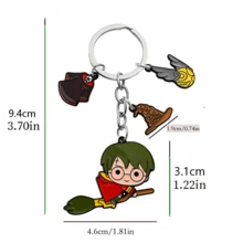 Warner Bros 1pc Authentic Harry Potter Series Cartoon Keychain, Cartoon Anime Character Keychain, Fashion Backpack Pendant Charm, Collectible Enthusiast, Perfect Birthday Gift - Party Gift - Holiday Gift - Back To School Gift (Random Style And Color) - Multicolor - View 4