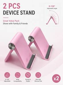 1/2pcs Foldable Portable Phone Stand, Premium ABS Desktop Stand, Adjustable Angle Universal Stand, Multi-Angle Foldable Desktop Support, Compact Lightweight Pocket Size Design, Suitable For All Smartphones And Tablets, Stable Anti-Slip Desktop Storage, Office Home Daily Essential, Portable Travel Desktop Phone Stand Accessory - Promotional Price - View 14