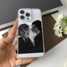 高透明アクリル製ソフトフォンケース、傷に強く、黄ばみ防止、レンズを完全に保護、Apple モデルと互換性あり、エッジを完全にカバーして指紋防止、シンプルで多用途なデザイン。 モノトーン心型抽象画ケース  11  17e 手机壳  17e 手机壳 家族、恋人、友人、そして子供たちへのプレゼントに最適です。  15 Plus/15/S25 Ultra/12 Pro Max/S24 Ultra/S24/12 Pro/13/S23 Ultra/S23 FE/14 Pro/13 Pro Max/17/S22 Ultra/S25/S23/14 Pro Max/16 Pro/S25 Edge/11 Pro/15 Pro/ 13 pro/S24 FE/12/17 Pro/16e/S22/17 Pro Max/16/15 Pro Max/S22 Plus/Apple  Air/11 Pro Max/16 Plus/17e/14 Plus/14/16 Pro Max - クリア - チェックする 16