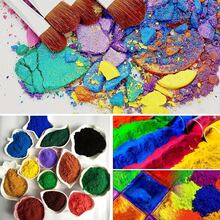 Set de 5 botellas de pigmentos en polvo de mica fina, colores multiusos ligeros adecuados para hacer jabón, teñir resina, elaborar velas, manualidades DIY y joyería - Tipo A - Ver 8