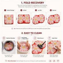 1 Buah, Desain Bunga Merah, Beludru Lembut, Ketebalan 0,39 cm, Isian Spons yang Memantul, Menyerap Air dan Anti Selip, Dapat Dicuci dengan Mesin, Cocok untuk Keset Kamar Mandi dan Dapur, Sesuai dengan Suasana Furnitur Anda. Keset Kamar Mandi, Karpet Kamar Mandi, Karpet Area untuk Dekorasi Kamar Tidur atau Ruang Tamu. - Gaya bohemian - View 8
