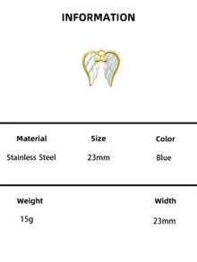 1pc/5PCS Pink Enamel Angel Wing Charm Pendant, Gold Plated DIY Jewelry Making Accessory For Necklace Bracelet - Wing - View 14