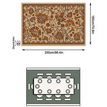 1pc Rug, Carpet, Area Rug, Door Mat, Runner, Vintage Bohemian Floral Pattern Faux Wool Rug, Suitable For Bathroom, Kitchen, Entryway, Hallway, Bedside, Living Room, Bedroom, All Season Soft Machine Washable Carpet Mat, Home Decor - Multicolor - View 14