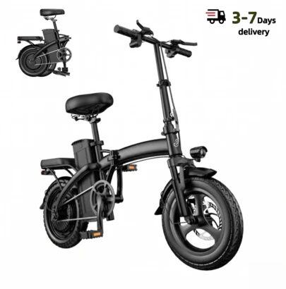 Adult Electric Bicycle, 36V 15Ah Battery, 400W Motor, 14 Inch Thick Tire Electric Bicycle, Top Speed Of 28mph, Range Of 45 Miles, All Terrain Electric Bicycle