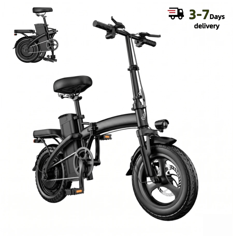 Adult Electric Bicycle, 36V 15Ah Battery, 400W Motor, 14 Inch Thick Tire Electric Bicycle, Top Speed Of 28mph, Range Of 45 Miles, All Terrain Electric Bicycle - G11Plus - 查看 1