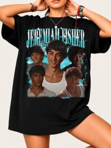 Counterfeit T-Shirt Featuring A Favorite Character From The Summer Romantic Series - Black - View 6