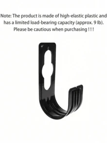1pc Garden Hose Hook, Plastic Wall-Mounted Hose Holder Support Bracket Home Supplies, Plastic Garden & Patio Home, Garden Supplies, Outdoor Garden Decor, Cable Organizer, Hook, Garden, Garden Hose, Hose - A - View 3