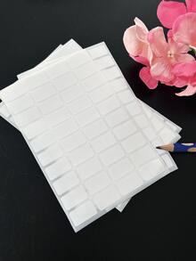 5pcs/Pack Sticker Labels, Includes Blank Stickers And 1-50 Numbered Stickers, Blank Ones Can Be Handwritten, Numbered Ones Have Built-In Numbering For Easy Sorting, High Adhesiveness, Leaves No Residue When Removed, Suitable For Handwritten Labeling, Home Organization And Office File Management - Self-adhesive - View 2