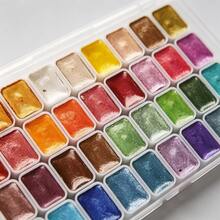 36 Color Metallic Paint Palette For Artists|Soft Pearl Tones To Bold Shine Elevate Creations With New Layers Of Bright Luminosity - Sets - View 9
