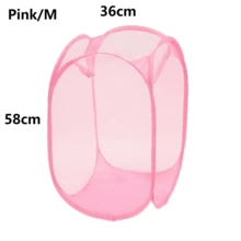 1pc Minimalist Foldable Laundry Basket, Large 36 X 36 X 58cm Portable Home Bedroom Bathroom Storage Basket - Multicolor - View 10