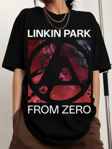 From Zero World Tour 2026 Concert Essential T-Shirt, Printed Men's Sports T-Shirt With Crew Neck, Comfortable And Versatile. - Black - View 1