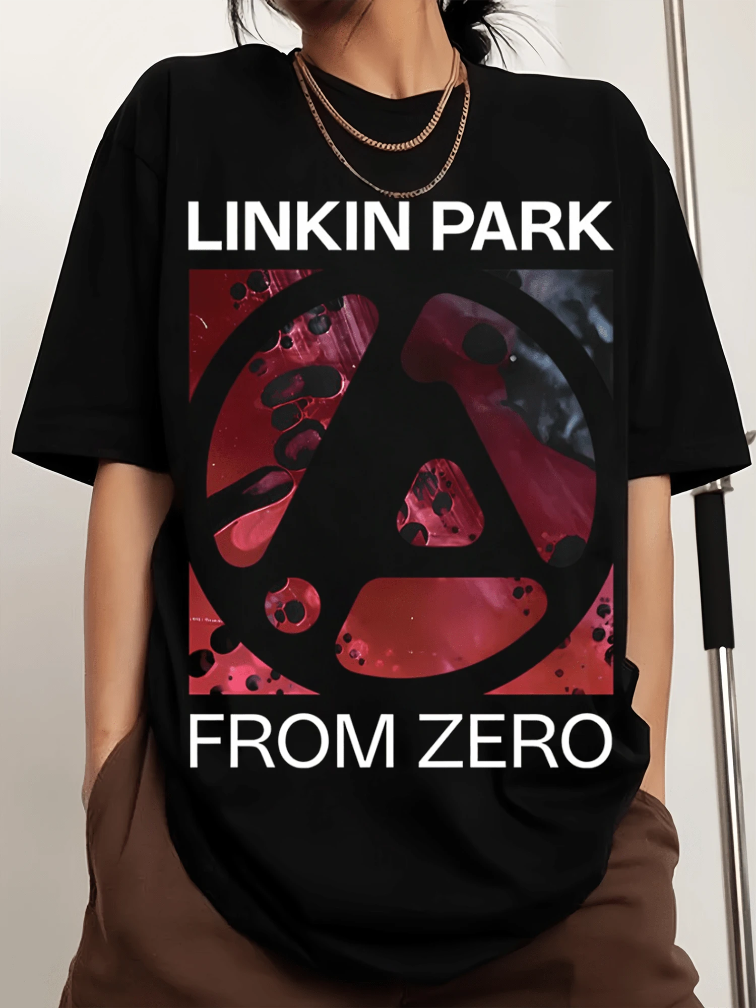 From Zero World Tour 2026 Concert Essential T-Shirt, Printed Men's Sports T-Shirt With Crew Neck, Comfortable And Versatile. - Black - View 1