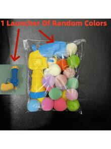 Cat Ball Launcher Toy, Includes 20/50/100 Balls - Interactive Fun - Exercise & Bonding - Ideal For Indoor Play (Random Color Launcher!!) - Multicolor - View 11