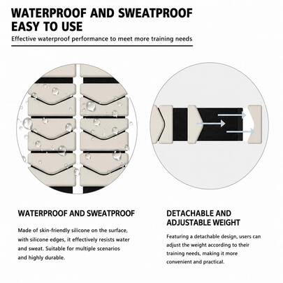 DEFIT K-Shaped Silicone Adjustable Ankle Weights For Women, Wearable Wrist & Ankle Weight Bracelets For Pilates, Yoga, Walking, Running And Home Fitness