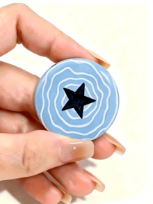 10pcs Assorted Cartoon Anime & Cat Design Buttons - 44mm Plastic Decorative Pins For Clothing, Bags, And Accessories, Fashion Accessories | Playful Design | Plastic Buttons - Circle - View 3