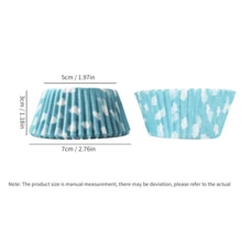 Cake Paper Cup Liners Cloud Sky Pattern Greaseproof Paper Baking Cups Cake Liners Baking Tools Cake Tools - Clouds and Sky - View 4