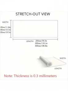 1 Rollo - Película de Protección de Muebles Transparente de Alta Definición, Película de Protección de Mesa de Comedor - Tamaño Grande, Material PET - Cortable, Impermeable, Resistente al Aceite, Resistente a Arañazos, Resistente al Calor, No Amarillea, Película de Protección Transparente Invisible Ultra Fina - Adecuada para Protección de Mesa de Comedor/Mesa de Café/Estufa de Cocina/Superficie de Gabinete - transparente - Ver 9