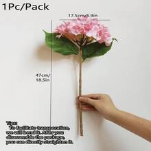 1/3 支香槟色刺绣人造花，带茎塑料绣球花，桌面装饰花，适用于办公室、派对、婚礼等场合，仿真植物，春夏装饰，花园装饰，室内装饰，母亲节、父亲节礼物 - 粉色 - 查看 3