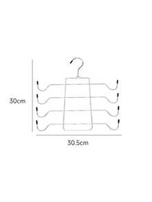 4/8 Tier Foldable Metal Clothes Hanger, Multi-Layer Pants Rack, Durable Lingerie Storage Rack, Collapsible Dorm Hanger Suitable For College Girls And Home Essential - Space-Saving Underwear, Shirt And Pajama Storage - View 5