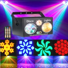 DJ Disco Dance Hall Lights, Party Lights, Support DMX512 Control, Remote Control, Sound Control - All-In-One. Suitable For Stage Performances, Atmosphere Creation, Room Decoration, Birthday, Gift, Bar, KTV And Wedding Party. - View 2