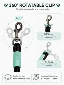 2026 New Durable Woven Dog Leash, Slip-On Dog Leash, Dopamine Color, Suitable For Small, Medium And Large Dogs Outdoor Walking And Training - Multicolor - View 10