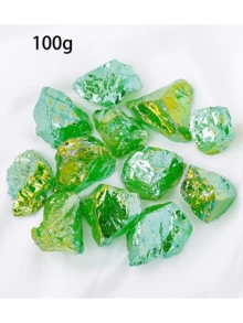 Rainbow Green Fluorite Rough Stone - For Inlay, Tumbling, Cutting, Gem Processing, Polishing, Suitable For Spiritual Crystal Healing - Green - View 19