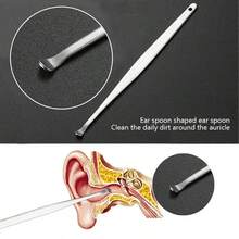 Kit portable de retrait de cérumen , cure-oreille, nettoyeur de cérumen à ressort spiral, kit de nettoyage d'oreille de taille voyage, en acier inoxydable de marque, design spiral, convient aux adultes, sans piles ni alimentation requise, nettoyeur de cérumen électrique pour le nettoyage des oreilles, outil pour adulte, accessoire de voyage essentiel. - Multicolore - Voir 5