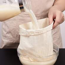 4pcs Reusable Cheesecloth Filter Bags - 4 Sizes, Kitchen Essential - For Filtering, Cooking, Baking, Yogurt, Juice, Wine And Cheese Making - Fabric Filter Bags With Drawstring Closure, Kitchen Essential - View 4