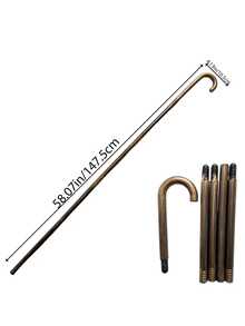1pc Universal Black Detachable Splicing Design Plastic Material Lightweight Non-Slip Simple Style Assembled Cane, For Halloween Cosplay/ Film And Television Prop Costume Accessories - Multicolor - View 17