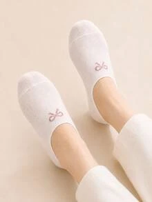 10 đôi tất vô hình họa tiết jacquard dễ thương, nhẹ, thoáng khí, cổ thấp dành cho nữ. - Nhiều màu - Xem 6
