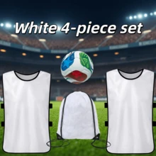 2026 World Cup USA Canada Mexico 4PCS Piece Football Vest, Adjustable Elastic Training Vest With Storage Bag, Suitable For Youth And Adult Players, Football Related, Boys' Games - Multicolor - View 3
