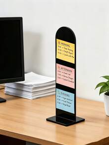 Detachable Transparent Acrylic Memo Board With Stand, Suitable For Computer Screens, Message Boards And Office Desks, Available In 2 Colors, Suitable For Back To School Season - Multicolor - View 8