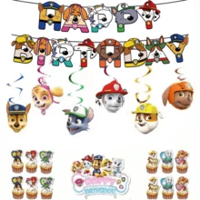 Birthday Party Decoration Set, Happy Birthday Banner, Hanging Swirl Decor, Cake & Cupcake Toppers, Birthday Party Supplies - Cartoon Power Strip - View 15