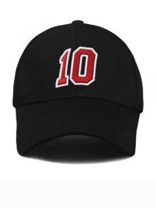 Custom 1pc Baseball Caps Personalized Gift Hat, Custom Number Or Text Hat, Birthday Gift For Boyfriend, Sports Fan Gift,Adjustable Hat For Men & Women,Bulk Baseball Caps For Team & Corporate Orders For Team Uniforms & Gifts,Ideal Gifts For Her,Ideal Gifts For Boyfriend,Ideal Gifts For Girlfriend,Ideal Gifts For Dad,Ideal Gifts For Mom,Ideal Gifts For Friends,Ideal Gifts For Family Him,Her,Boyfriend,Girlfriend,Dad,Family,Mom,Friends For Anniversaries - Black - View 4
