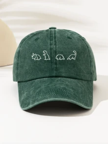 Casquette de baseball unisexe - Imprimé "Quatre lignes de dinosaure", sangle réglable, chapeau léger pour l'extérieur en 4 saisons pour la randonnée, le camping, le port quotidien - Cadeau parfait - Conception facile à laver, couvre-chef décontracté, motif amusant, accessoire de tête confortable, été, plage - Casquette de baseball lavée - Voir 7